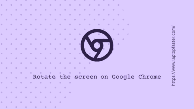 How to rotate the screen on Google Chrome