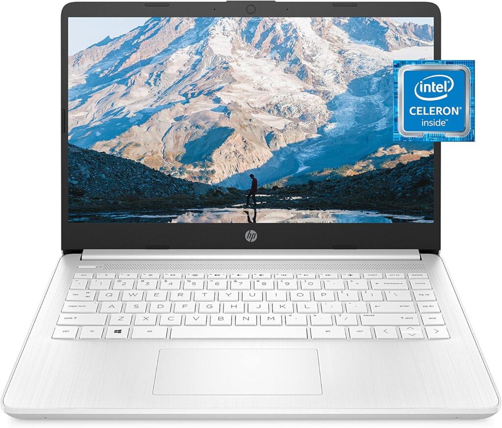 HP 14 Laptop, Intel Celeron N4020, 4 GB RAM, 64 GB Storage,