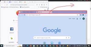 Move The Second Window To The Right Side Of The Screen By Dragging It.