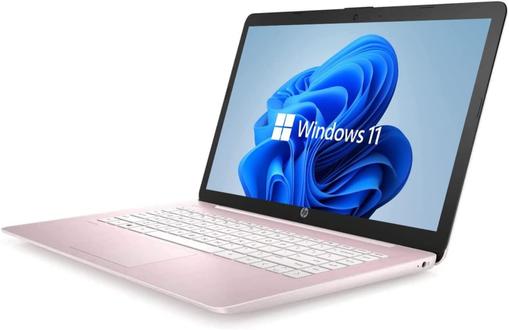 HP Newest 14" HD Laptop, Windows 11, Intel Celeron Dual-Core Processor Up to 2.60GHz, 4GB RAM