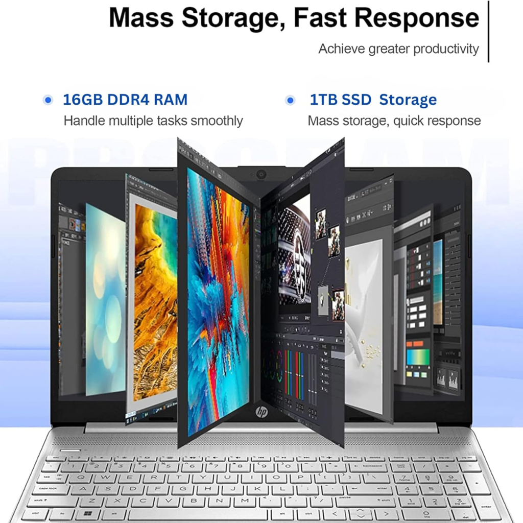 HP Newest Pavilion 15.6" HD Touchscreen Anti-Glare Laptop, 16GB RAM, 1TB SSD Storage
